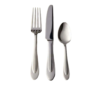 Ensemble de couverts en acier inoxydable avec fini miroir parfait pour les fournitures d'hôtel de restaurant et l'utilisation essentielle de mariage - Product Image 1