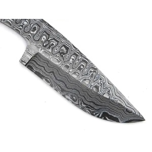 Couteau JEXMOO personnalisé fait à la main en acier Damas, lame vierge multifonctionnelle à motif goutte de pluie, avec un cadeau parfait, couteau pour usage extérieur - Product Image 4