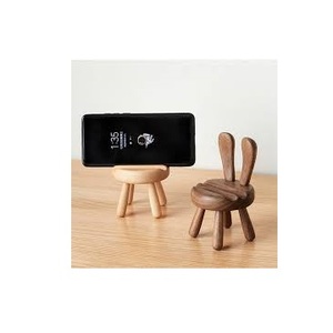 Vente à Chaud Support Mobile en Bois Fait Main en Bois de Pin Style Élégant Support Mobile en Bois - Product Image 4