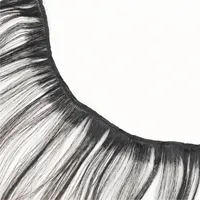 Extensions de cheveux humains indiens Remy, ondulés naturels, trame nouée à la main, trame simple, couleur brun long