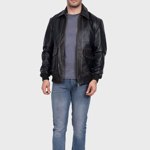 Chaqueta de cuero motorista para hombre de la mejor calidad con descuento del fabricante pakistaní para invierno diseño al por mayor - Product Image 5
