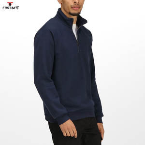 Prix de gros Nouvel arrivage de sweatshirts pour hommes séchage rapide quantité minimale de commande bas sweatshirts à capuche avec demi-fermeture éclair sweatshirt pour hommes à vendre - Product Image 3