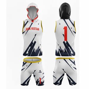 Private Label Your Own Logo 7V7 Custom Hooded Sleeveless Printed <b>Compression</b> <b>Shirts</b> 100% Polyester Quick Dry Uniforms - Product Image 3