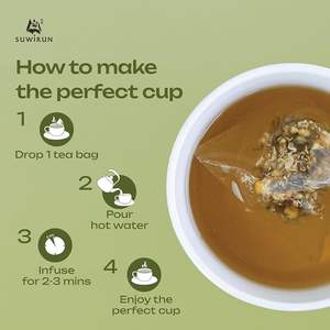 Flower Tea Organic Chamomile Tea 10 Teabags Suwirun brand Naturally Caffeine-Free No <b>Sugar</b> & <b>Preservatives</b> Healthy Beverage - Product Image 3