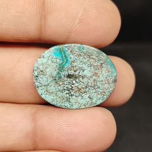 Turquesa Tibetana 100% Natural, Precio al por Mayor, Lote de Cabujes de Turquesa Tibetana Hechos a Mano para la Fabricación de Joyas - Product Image 3