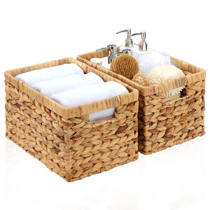 DreamCraft Hyacinth Water Decorative <b>Woven</b> <b>Basket</b> From Vietnam - Product Image 1