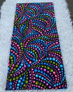 Authentic African Wax Printed Cotton Fabric for Women Fashion Apparel Crafting and Tailoring Made in Libya - Product Image 2