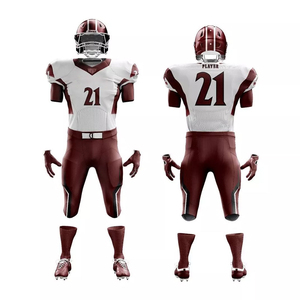 Nouveauté, ensembles d'uniformes de football américain pour hommes, manches courtes, respirants, séchage rapide, logo personnalisé, prix de gros - Product Image 1