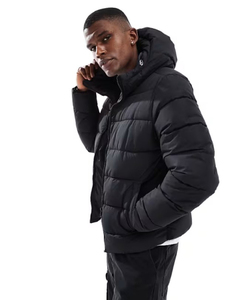 Vente en gros Doudoune matelassée personnalisée légère, imperméable, coupe-vent Baggy surdimensionné à capuche pour hommes Blouson bombardier veste épaisse - Product Image 1