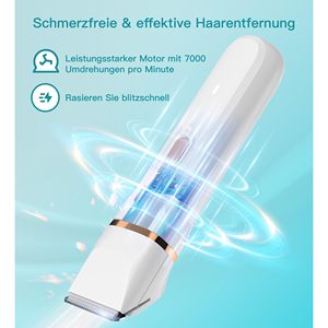 Depiladora Eléctrica para Mujer, Afeitadora Facial e Íntima Húmeda y Seca para Piel Sensible, Impermeable con Batería - Product Image 1