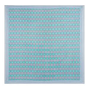 Juego de Sábanas Dobles de Algodón 100% de 240 Hilos con Estampado Floral Azul Turquesa, con 2 Fundas de Almohada, Colección de 3 Piezas para el Hogar (SHKV1048) - Product Image 4