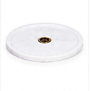 Cachimbas de Lujo Farida de Mármol Egipcio con Acabado Lacado, Bandeja Pesada de Color Natural y Florero de Diseño a Juego para Fumar Shisha - Product Image 2