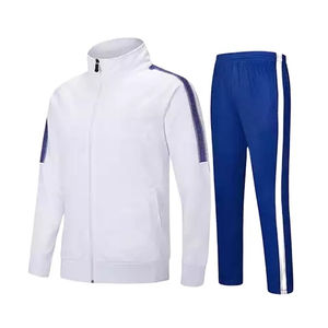 2025 Top vente personnalisé automne hiver haute qualité Polyester veste à glissière et pantalon ensemble Logo personnalisé Jogging costume pour hommes - Product Image 4