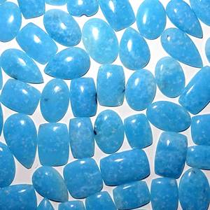 หินควอตซ์อัญมณีสีฟ้าธรรมชาติอัญมณีสำหรับทำสร้อยคอ - Product Image 3