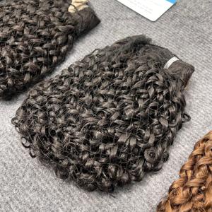 NOUVEAU STYLE !!! Extension de cheveux humains vietnamiens vapeur lutin cheveux bouclés brun et naturel noir couleur trame cheveux - Product Image 2