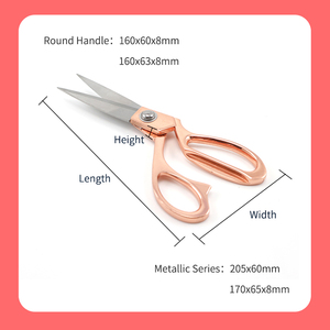 Jeu de ciseaux en métal acrylique léger personnalisé Ciseaux de couture sur mesure en acier inoxydable tendance - Product Image 6