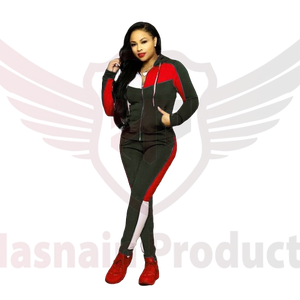 Vente en gros Vêtements d'entraînement pour femmes Survêtement pour femmes Fitness Décontracté 2 pièces Survêtement Streetwear Ensemble pour femmes Survêtement - Product Image 4