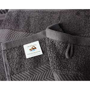 Ensemble de 6 serviettes de bain et de visage de luxe, séchage rapide, en coton jacquard uni, pour la maison et la salle de bain - Product Image 6