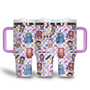 Nguồn cung cấp bên biểu tượng tùy chỉnh k Pop Kpop Thợ Săn hàng hóa cách điện cup 40oz cốc chân không chai với Hộp quà tặng - Product Image 6