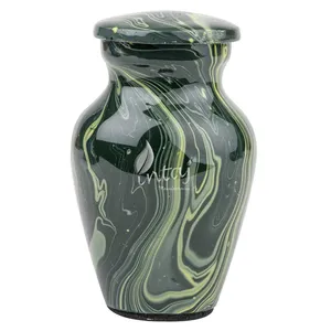 Handmade American Style Cremation <b>Urn</b> Human Ashes <b>Large</b> Personalized High Gloss Finish 200 Cubic Inches - Product Image 2