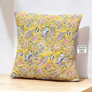 100% coton Vintage coussin couvre à la main géométrique sérigraphie jeter volants oreiller couvre maison décorative Floral jeter - Product Image 1