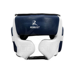 Protector de Cabeza de Boxeo de Cuero con Cierre Ajustable de Velcro, Diseño Personalizado para Protección de la Cabeza y Uso Transpirable - Product Image 3