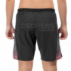 Short de sport pour hommes, confortable, ceinture élastique, motif solide, décontracté, design de musculation, teint uni, vente en gros - Product Image 4