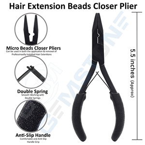 Kit Profesional de Alicates de Acero Inoxidable para Extensiones de Cabello con Micro Anillas, Herramienta de Crochet para Remover y Colocar Extensiones de Cabello, Tamaño Personalizado - Product Image 6