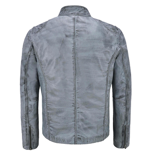Wholesale New Arrival Men's Winter Jacket Casual Stand Collar Customized Professional Made Leather with Front Logo for Unisex - Product Image 6