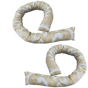 100cm di cotone Beige Anti-tiraggio paraspifferi isolamento termico porte e bulloni per finestre blocchi freddo e vento 2 pezzi - Product Image 1