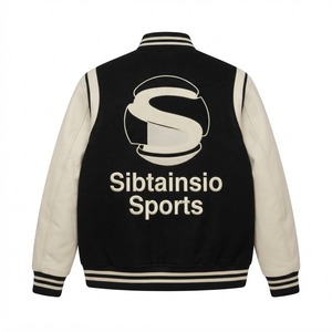 แจ็คเก็ต Letterman คุณภาพพรีเมียม OEM พร้อมซิป ไซส์ใหญ่ สไตล์สตรีทแวร์ แจ็คเก็ตวิทยาลัยสำหรับผู้ชาย แจ็คเก็ตเบสบอลสำหรับกิจกรรมกลางแจ้งสำหรับวัยรุ่น - Product Image 4
