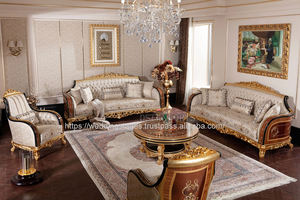 Juego de Sofás de Madera de Teca de Alto Brillo Estilo Victoriano, Exportaciones DST, Muebles de Lujo Hechos a Mano para Sala de Estar, Tamaño Personalizado, Moderno y Profesional - Product Image 4