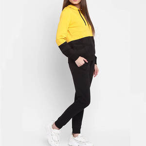 ชุดวอร์มผู้หญิงผ้าฝ้ายสีพื้นชุดวอร์ม100% ชุดวอร์มสำหรับผู้หญิงดีไซน์ล่าสุด - Product Image 4