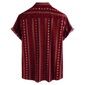 Chemise à manches courtes décontractée Summer Vibe Slim Fit avec design de poche élégant T-shirt pour hommes style T-shirt - Product Image 2