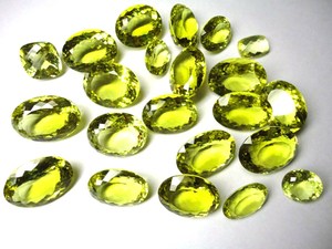 Impresionante piedra preciosa de cuarzo limón forma ovalada tamaño personalizado suelto precioso verde oro limón cuarzo piedra de corte facetado - Product Image 5