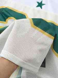 Fabricant personnalisé de maillot de football américain vintage en maille tricotée surdimensionnée col en V maillot en maille Boxy uniforme de football américain pour hommes - Product Image 4