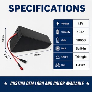 <span class=keywords><strong>Batterie</strong></span> de vélo électrique Hailong <span class=keywords><strong>48V</strong></span> 10Ah, <span class=keywords><strong>batterie</strong></span> lithium-ion avec BMS intégré, longue portée pour vélo électrique - Product Image 4