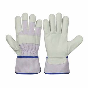 Guantes de Trabajo de Piel de Cabra, Resistentes, Protección Personal, Resistentes a la Abrasión, Guantes de Construcción Canadienses para Trabajos Pesados - Product Image 3