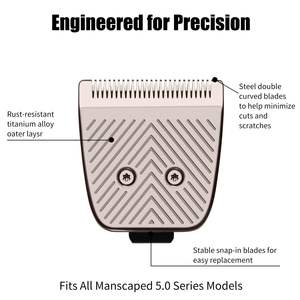 Lame en céramique de rechange pour tondeuses et coupe-cheveux avec tête de lame de rechange en métal - Product Image 6