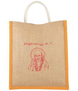 Venta al por mayor de bolsas ecológicas personalizadas impresas con logotipo bolsas de yute bolsas de compras compuestas de moda - Product Image 1