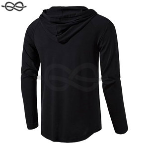Sudadera con capucha ligera de manga larga para hombre, ropa deportiva, gimnasio, correr, actividades al aire libre - Product Image 3