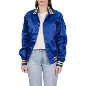 Top Trending Custom Logo Satin Varsity Jackets for Women High Quality Eco-Friendly Quick Dry <b>Stand</b> Collar Breathable Winter Use - Product Image 1
