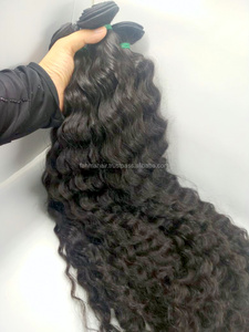 MEILLEURE QUALITÉ ITALIENNE CURL CHEVEUX NATURELS 100% INDONÉSIEN HUMAIN REMY CHEVEUX DOUX BRILLANTS PAS ENTIÈREMENT TOP GRADE PREMIUM 8 "-30" MACHINE - Product Image 2