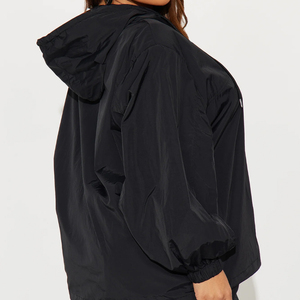 Ensemble de survêtement en twill confortable et de haute qualité pour femmes / Prix de gros, survêtement deux pièces noir surdimensionné pour femmes, finition lisse, 2026 - Product Image 6