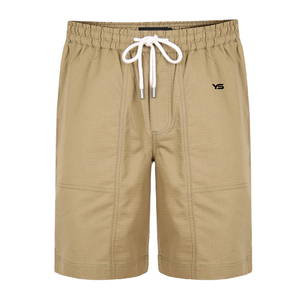 Short décontracté taille moyenne à la mode pour hommes 100% coton à séchage rapide avec poches à cordon Logo personnalisé et couleurs multiples - Product Image 5