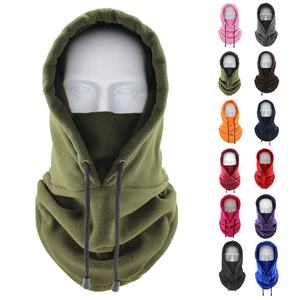 Balaclava en polaire à capuche ultra-douce, thermique, respirante, imperméable, en polaire polaire à 2 couches, cordon de serrage réglable - Product Image 1