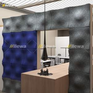 Panneau acoustique décoratif 3D moderne en fibre de polyester de type nuage écologique et insonorisé pour <span class=keywords><strong>Clou</strong></span> acoustique - Product Image 4