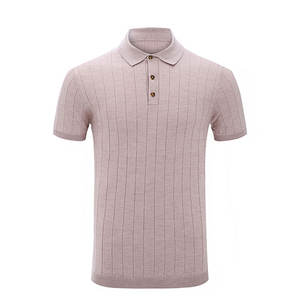 Polo de Golf transpirable de malla de algodón suave bordado con logotipo personalizado de manga corta - Product Image 4