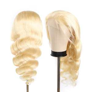 613 Blond Lace Front Human Hair <b>Wigs</b> for Black Women Brazilian Virgin Cuticle Aligned Hair <b>Wig</b> Unprocessed Transparent Lace <b>Wig</b> - Product Image 5
