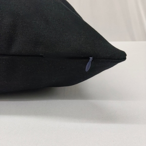 100% Cotton Canvas Cushion Cover Matte Black Heavy Duty Decorative Sofa Pillow Case Eco Friendly - Product Image 4